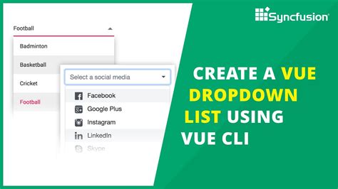 Create A Vue Dropdownlist Using Vue Cli Youtube