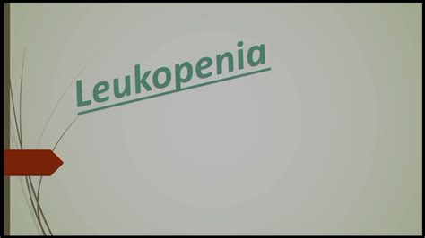 Leukopenia ।। Definition।। Cause।। Pathophysiology।। Nursing Diagnosis।। Nursing Manegement