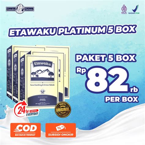 Jual Etawaku Platinum Paket Box Susu Kambing Etawa Dan Krimer Nabati