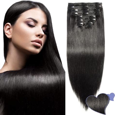 Elailite Extension A Clip Cheveux Naturel Maxi Volume Double Weft