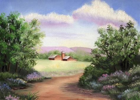 Oil Painting - Country Road by WispyChipmunk on DeviantArt