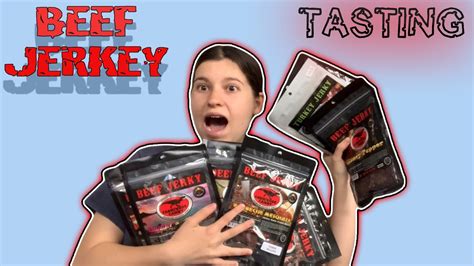 Taste Testing Flavors Of Beef Jerkys Giveaway Youtube