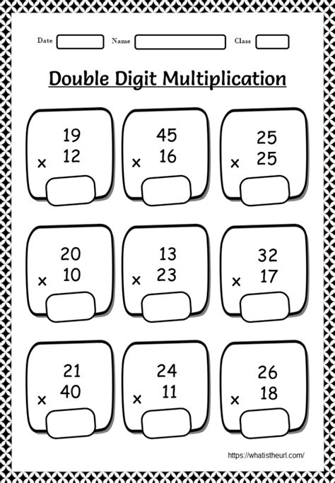 Double Digit Multiplication Worksheets For 5th Grade Your Home Teacher Double Digit