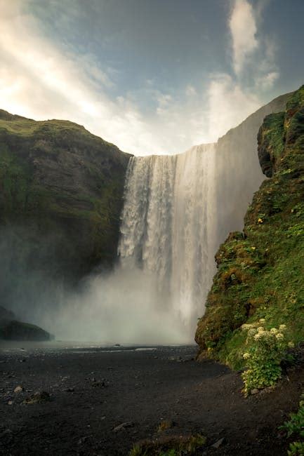 Gorgeous Huge Waterfall In Ravine · Free Stock Photo