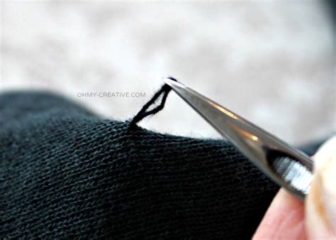 how to fix a sweater snag