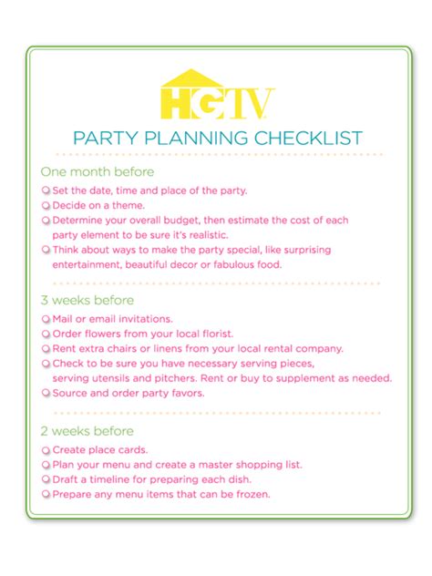 Birthday Party Checklist Template 3 Free Templates In PDF Word