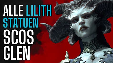 Diablo Alle Lilith Statuen Scosglen Region Alle Lilith Schreine