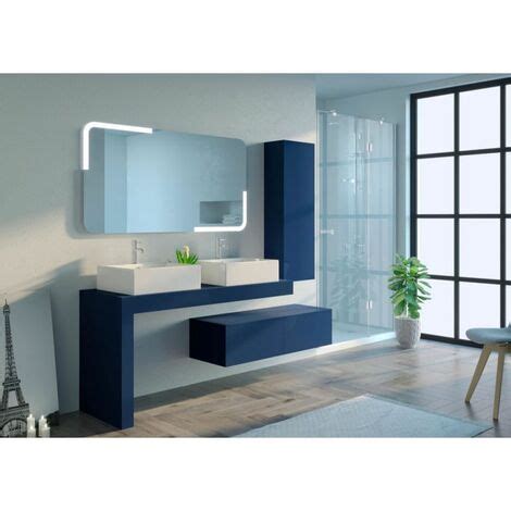 Meuble De Salle De Bain Melizzano Bleu Saphir