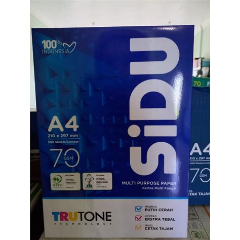 Jual Kertas Hvs A4 Sidu 70gsm Shopee Indonesia