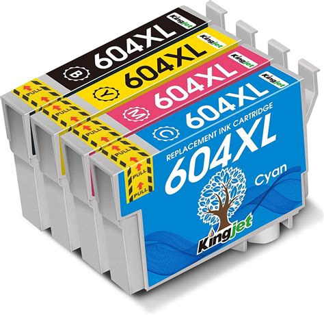 Kingjet 604xl Ink Cartridge For Epson 604 Ink Cartridges Multipack Compatible With Epson