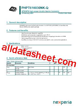 Phpt Nk Q Datasheet Pdf Nexperia B V All Rights Reserved