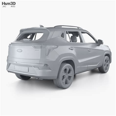 JAC JS4 Con Interior 2024 Modelo 3D Descargar Crossover SUV On