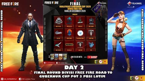 DAY 2 FINAL ROUND DIVISI FREE FIRE ROAD TO GUBERNUR CUP PB ESI