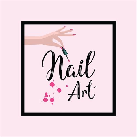 Vecteur Gratis De Logo Nail Art Studio Vector Premium