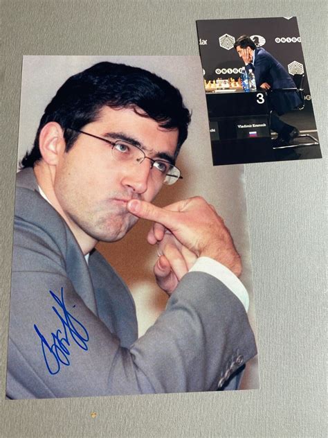 WLADIMIR KRAMNIK Schachweltmeister In Person Signed Foto 20x30