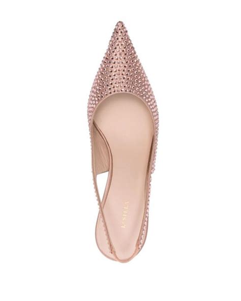 Le Silla Bella Crystal Embellished Pumps In Pink Lyst