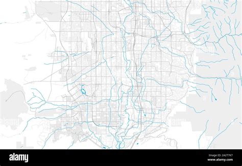 Rich Detailed Vector Area Map Of South Jordan Utah Usa Map Template