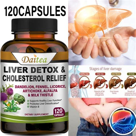 Liver Cleanse Capsules Liver Detox Support Digestive Systemhelps Maintain Liver Health And