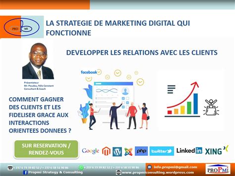 Strategie Commerciale Solution De Developpement Des Relations Avec Les Clients Propmi