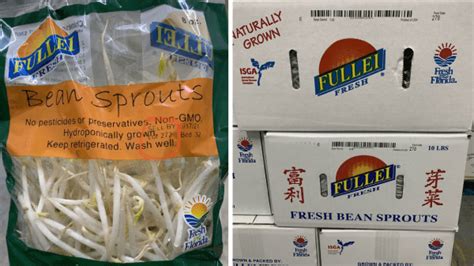 Fullei Fresh Recalls Bean And Soy Sprouts Produce Blue Book