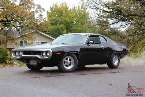 1972 Plymouth Roadrunner Black On Black 340 Auto Unrestored