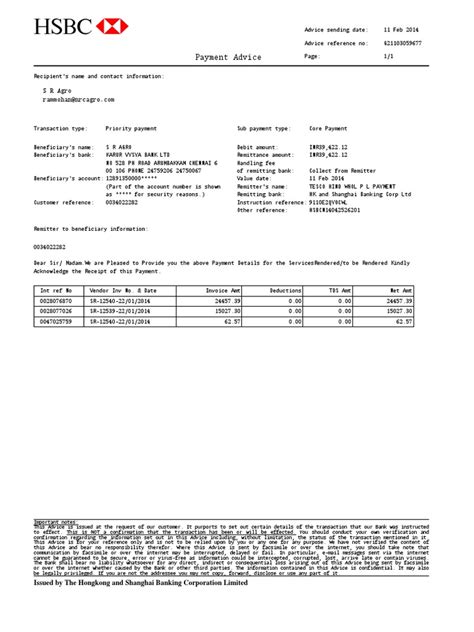 payment details  invoice information  services rendered