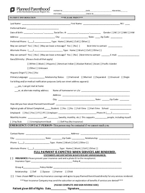 Proof Of Pregnancy Form Planned Parenthood Fill Out Sign Online Dochub