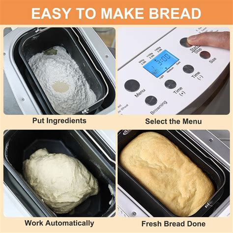 Patioer 14 In 1 Bread Maker Machine With Gluten Free Setting 3lb