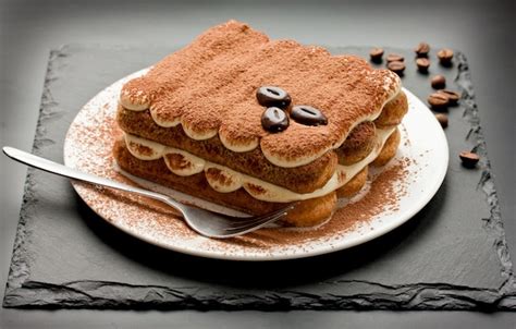 Bolo De Tiramisu Caseiro Tradicional Sobremesa Italiana Foto Premium