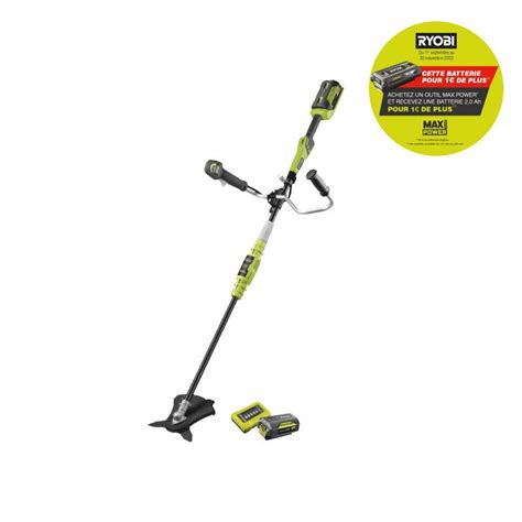 D Broussailleuse Ryobi V Lithium Ion Batterie Ah Chargeur