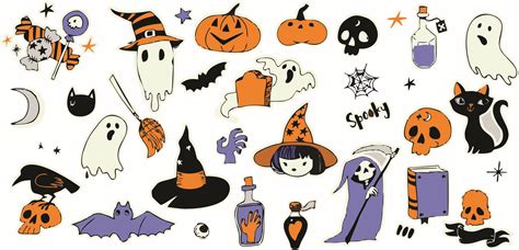 Sticker Halloween DỄ ThƯƠng 5x5 Lazadavn