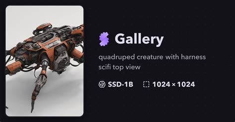 Quadruped Creature With Harness Scifi Gallery Stablecog