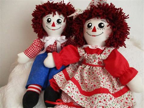 Handmade Raggedy Ann & Andy Dolls | Etsy