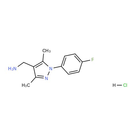 1255717 06 6 1 4 Fluorophenyl 3 5 Dimethyl 1H Pyrazol 4 Yl