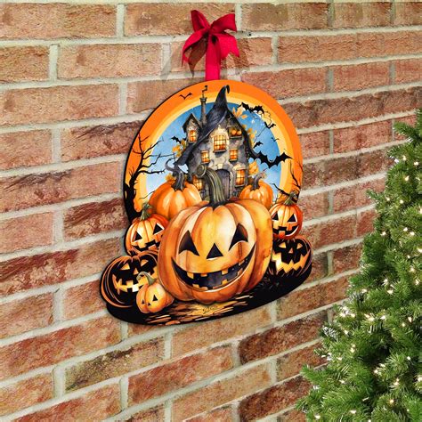 The Holiday Aisle® Bayard Wooden Haunted House Wall Décor Wayfair