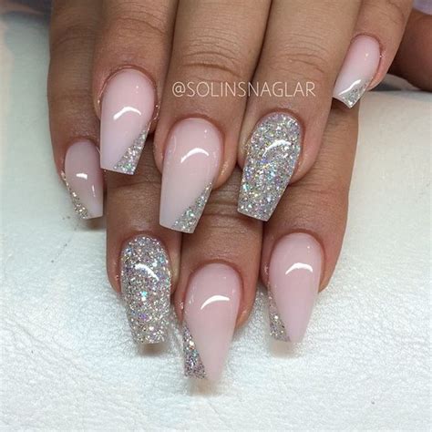 25 Ideas for Pink and Silver Glitter Nails - Home, Family, Style and ...