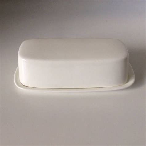 Bone China Nevaeh White Covered Butter Dish Fitz Floyd Etsy