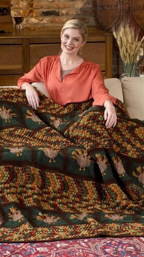 Turkey Talk Throw In Red Heart Super Saver Economy Solids LW3107