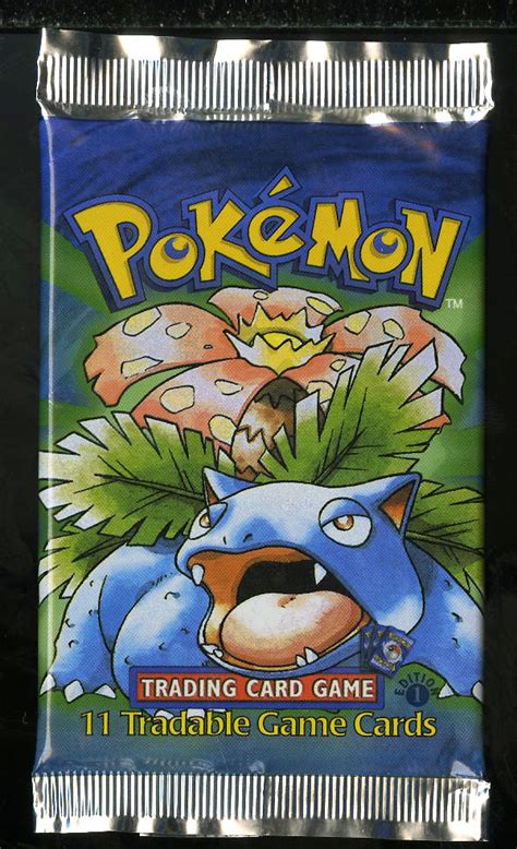 1999 Pokemon Base Set Shadowless 1st Edition Sealed Booster Pack