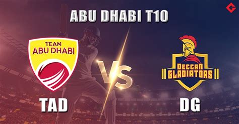 Dg Vs Tad Dream Prediction Abu Dhabi T Match Th Best Fantasy