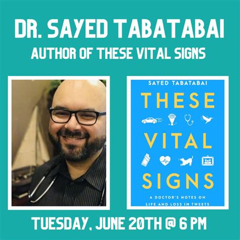 Dr Sayed Tabatabai Author Of These Vital Signs In San Antonio At