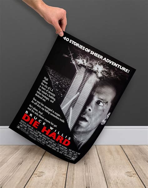 Die Hard Movie Poster Digital Poster Download 300dpi Jpeg - Etsy