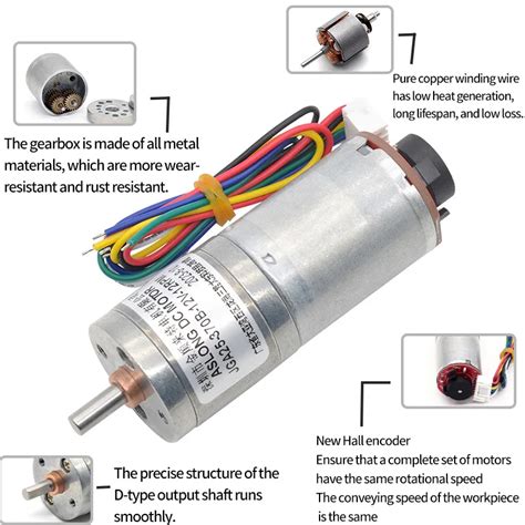 12v Dc Motor With Encoder Brushed Dc Motor Encoder Jga25 370b Dc Gear