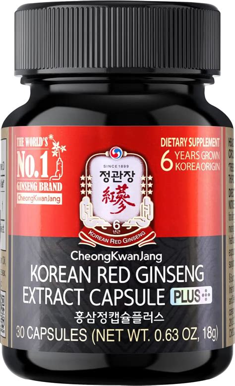 Jung Kwan Jang Korean Red Ginseng Extract Capsules Plus All In 1 Focus