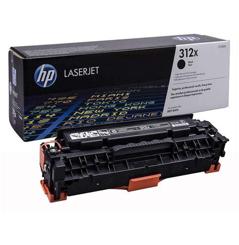 El tóner original HP 312X LaserJet de alta capacidad negro CF380