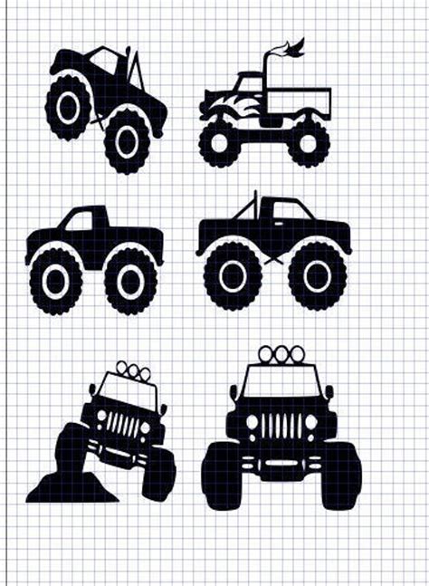 Trucks Svg Monster Trucks Svg Monster Truck Cut File Etsy