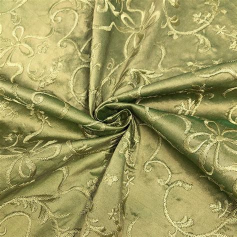 Silk Dupioni Hand Made Embroidery Fabric 54wide 100 Silk 28 99 Yard