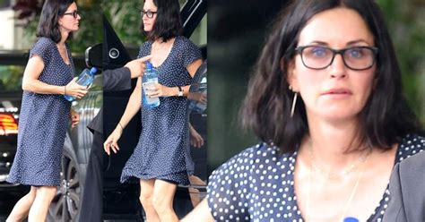 Courteney Cox A Barefaced Beauty In Beverly Hills –– Actress Looks ...