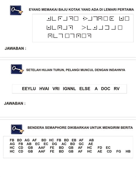 Momount Contoh Soal Sandi Pramuka