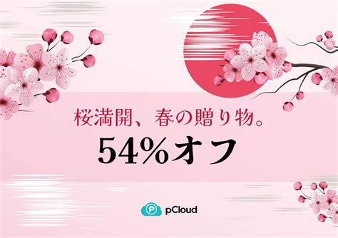 買い切り型のクラウドストレージ「pcloud」が桜満開セールを開催中、半額以下で契約できます！